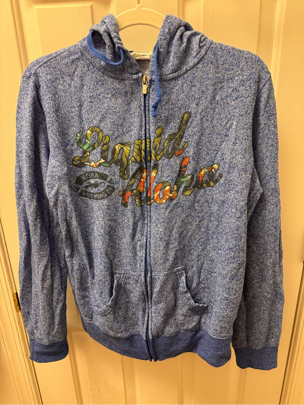 Kona Brewing Liquid Aloha full zip lightweight hoodie